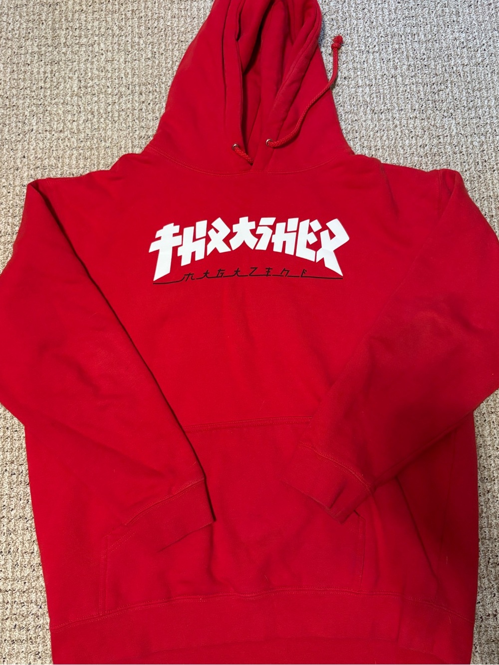 Red Thrasher Pullover Hoodie